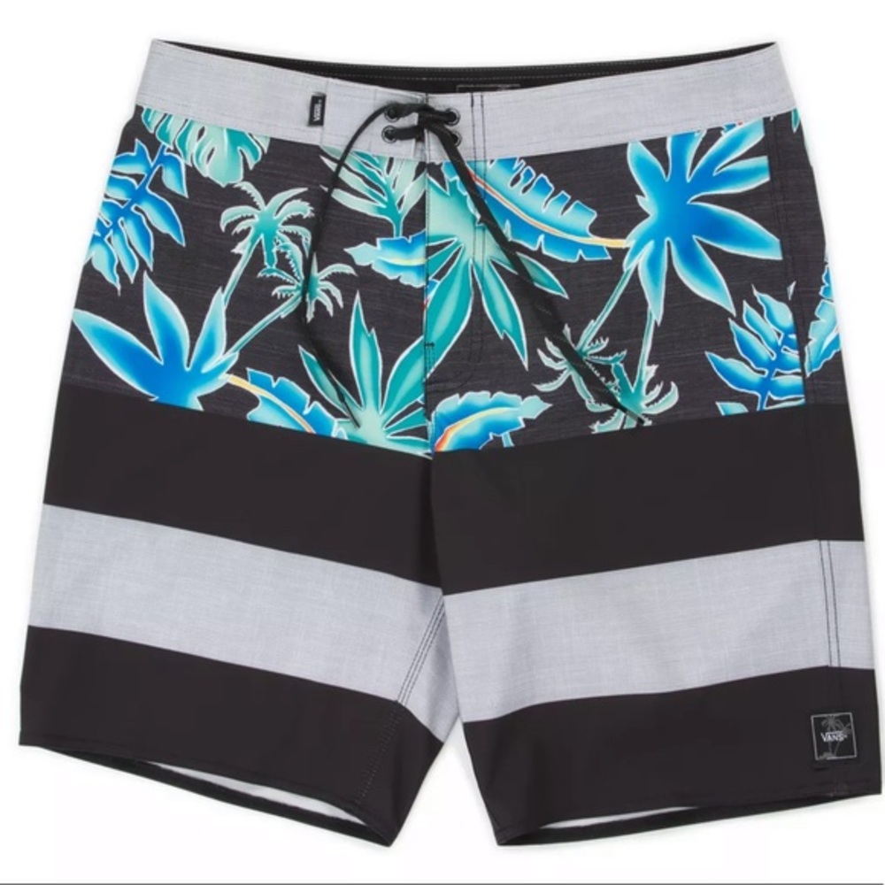 Era boardshorts Vans men’s palm flowers stripes